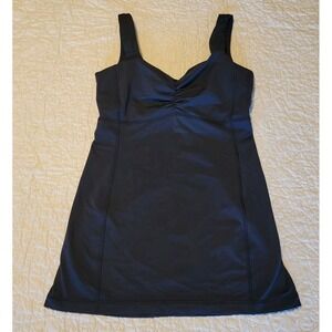 Lululemon Aria Tank II Athletica Black Ruched Tank Top Athletic Workout Gym 6